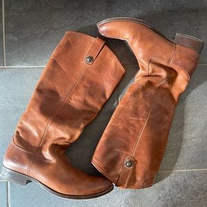 Frye Melissa button leather riding boot. Worn a handful of times.